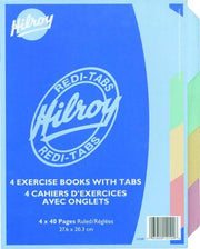 Redi-Tabs Exercise Books 4pk