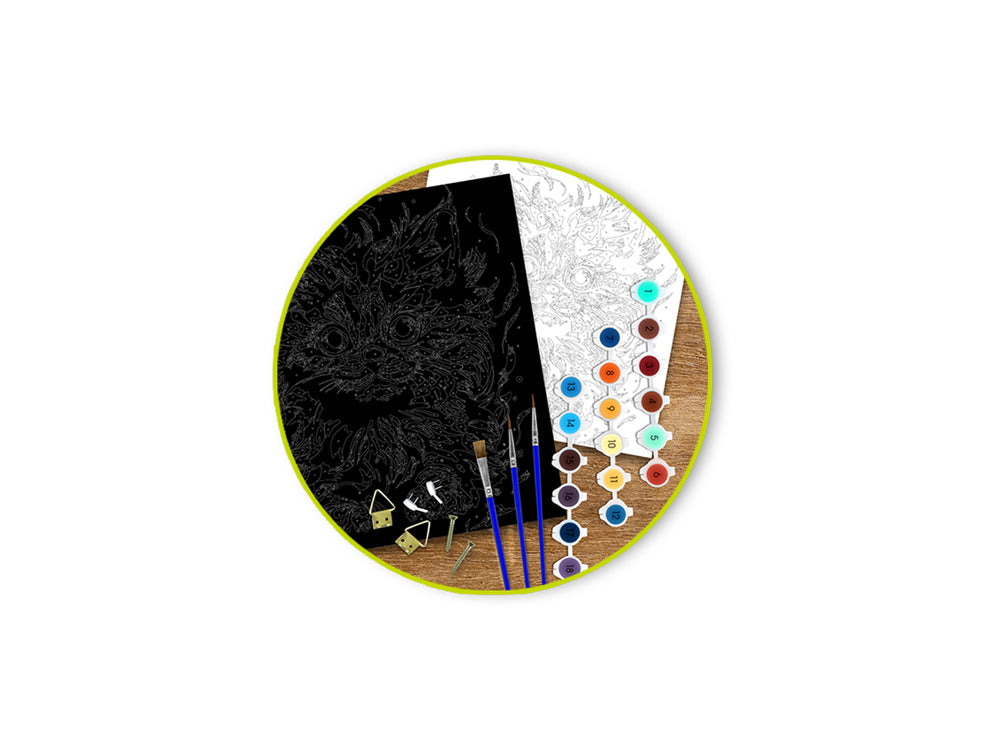 Kits de Peinture par Numéros sur Toile Noire