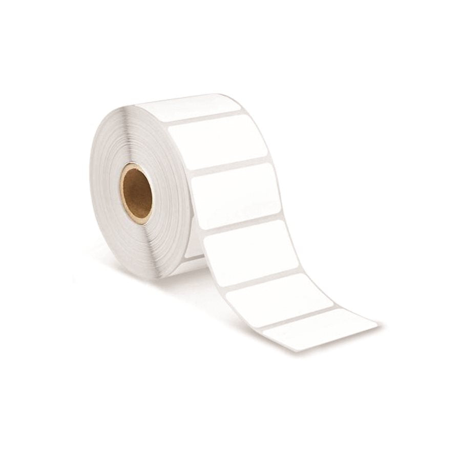 Roll of white 4 x 2 inch thermal labels, 3000 per roll