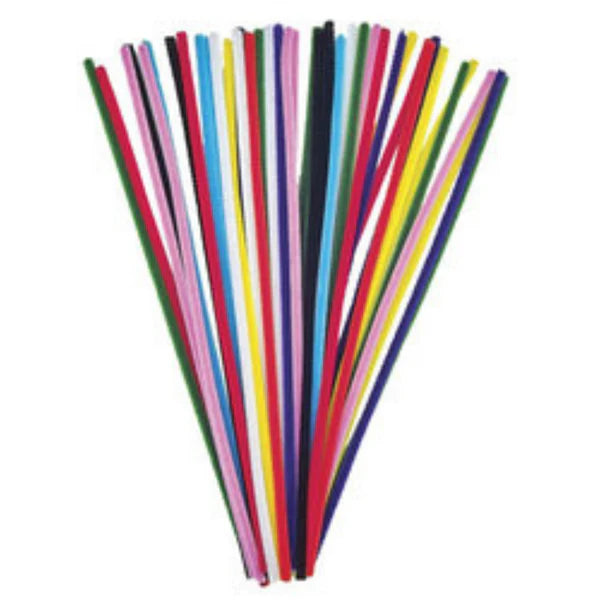 12" Pipe Cleaners - 100/pack Assorted Colours