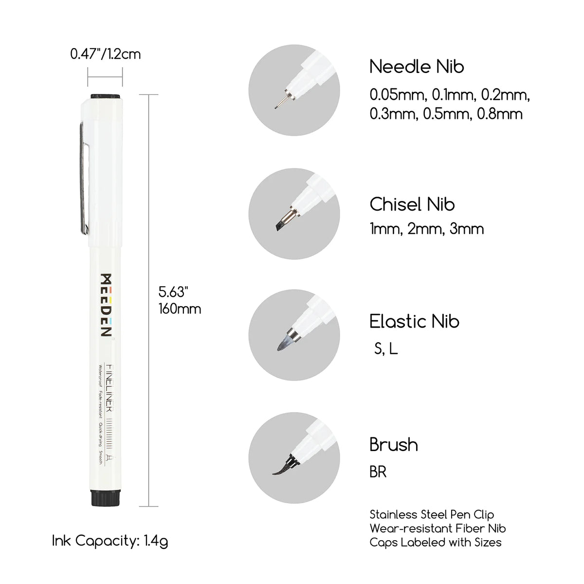 Meeden Micro Fineliner Drawing Pens