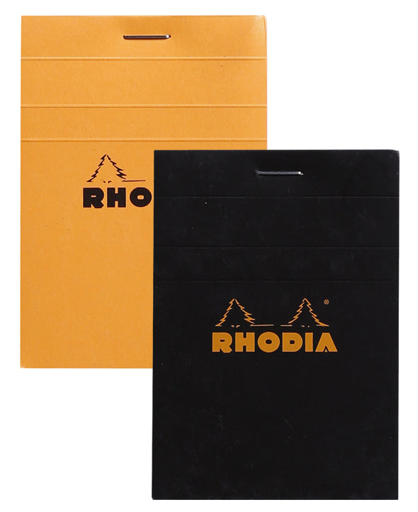 Rhodia No. 12 Pad, 3 3/8 x 4 3/4 in, top-stapled — front view