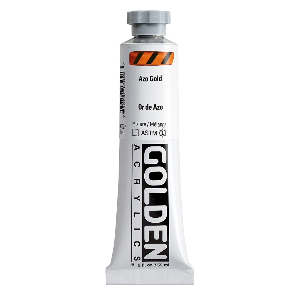 Golden Heavy Body Acrylic Azo Gold, 2 oz (59 ml) tube