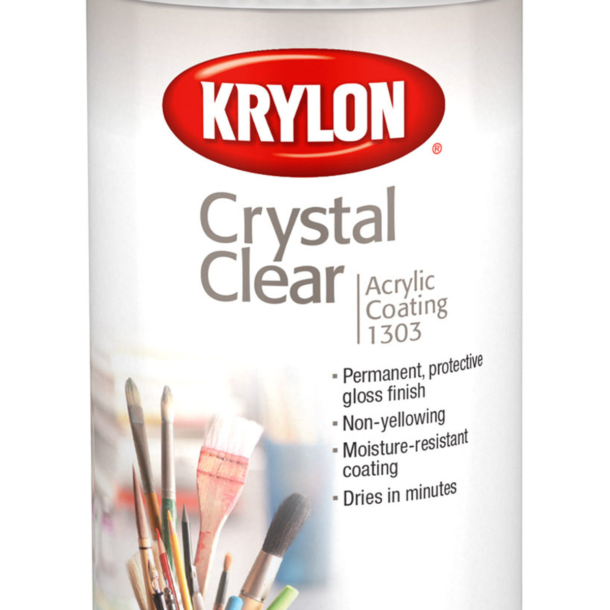 Krylon Crystal Clear Acrylic Coating gloss spray can