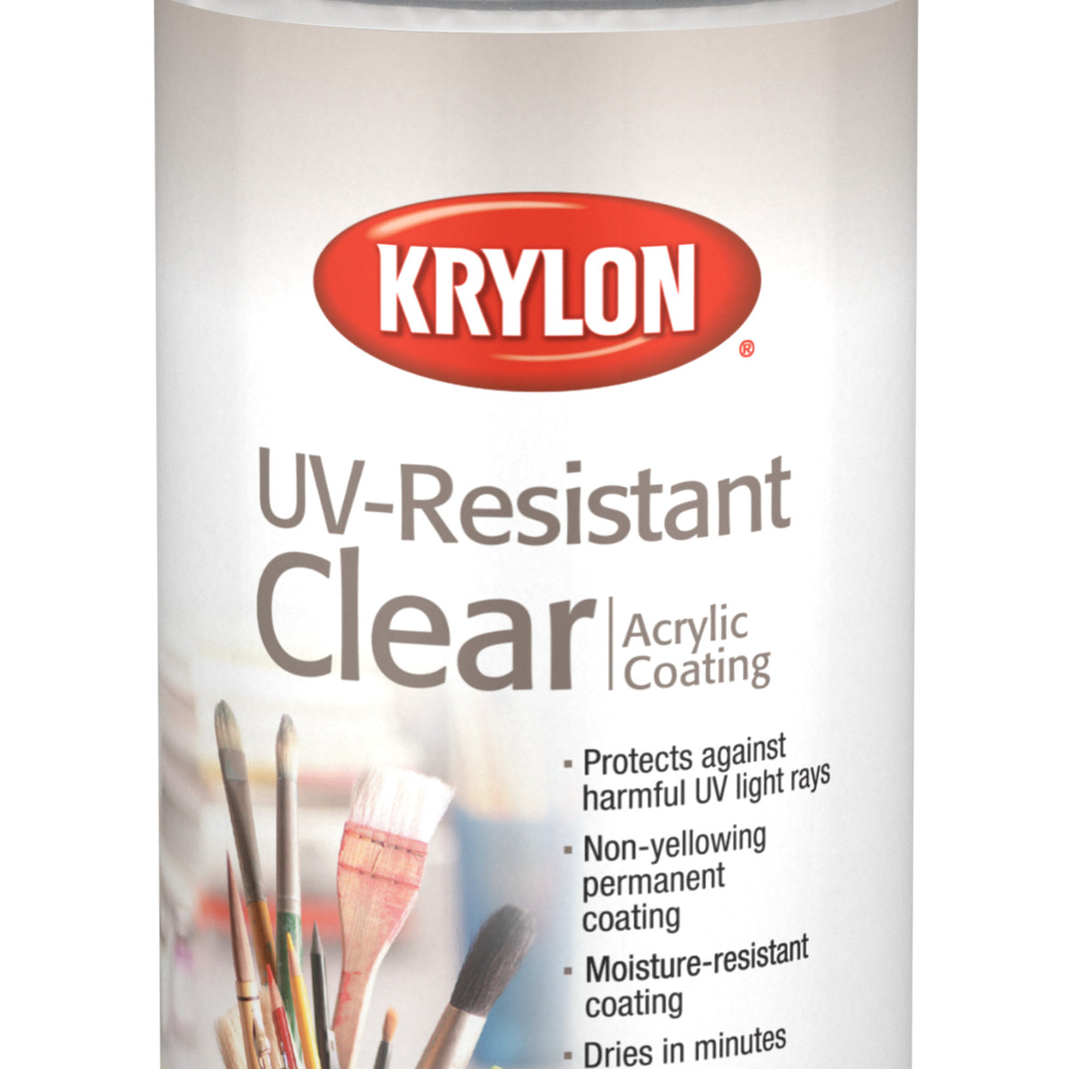 Krylon UV-Resistant Clear Coating gloss spray can