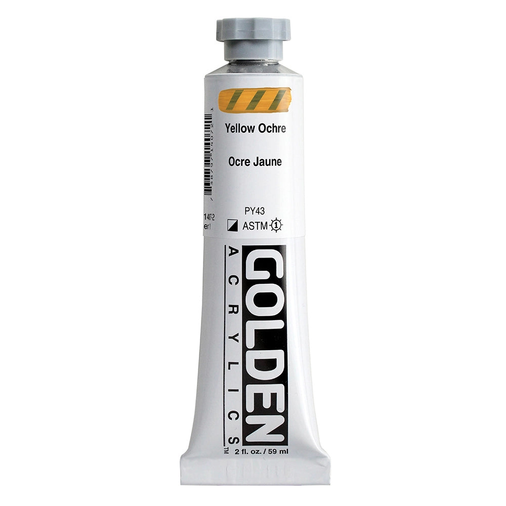 Golden Heavy Body Acrylic Yellow Ochre, 2 oz (59 ml) tube