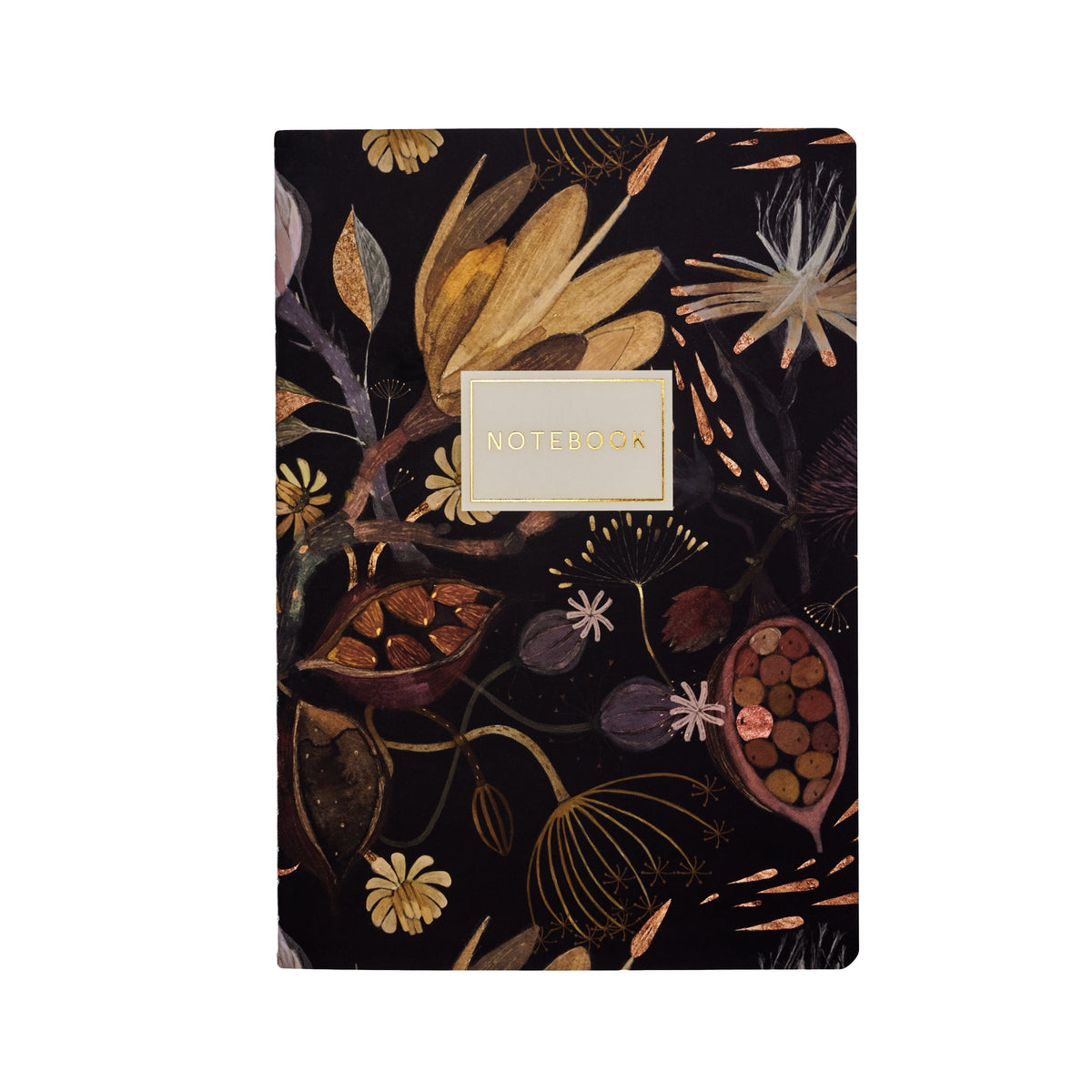 Bruno Visconti Night Flowers lined notebook, cover