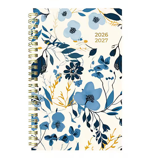 Blueline Blossom Academic Weekly Planner 13-Month July–July 8"x5"
