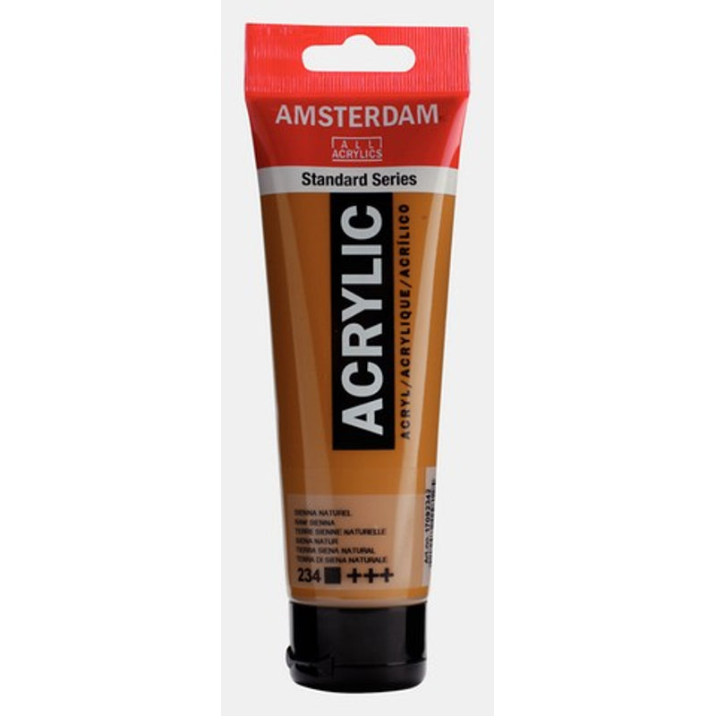 Amsterdam Standard Series acrylic paint – Raw Sienna 234, 120 ml tube