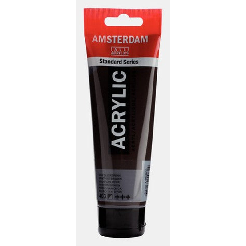 Amsterdam Standard Series acrylic paint – Van Dyke Brown 403, 120 ml tube