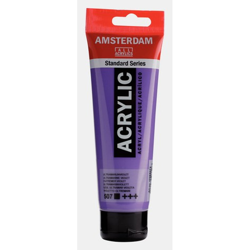 Amsterdam Standard Series acrylic paint – Ultramarine Violet 507, 120 ml tube
