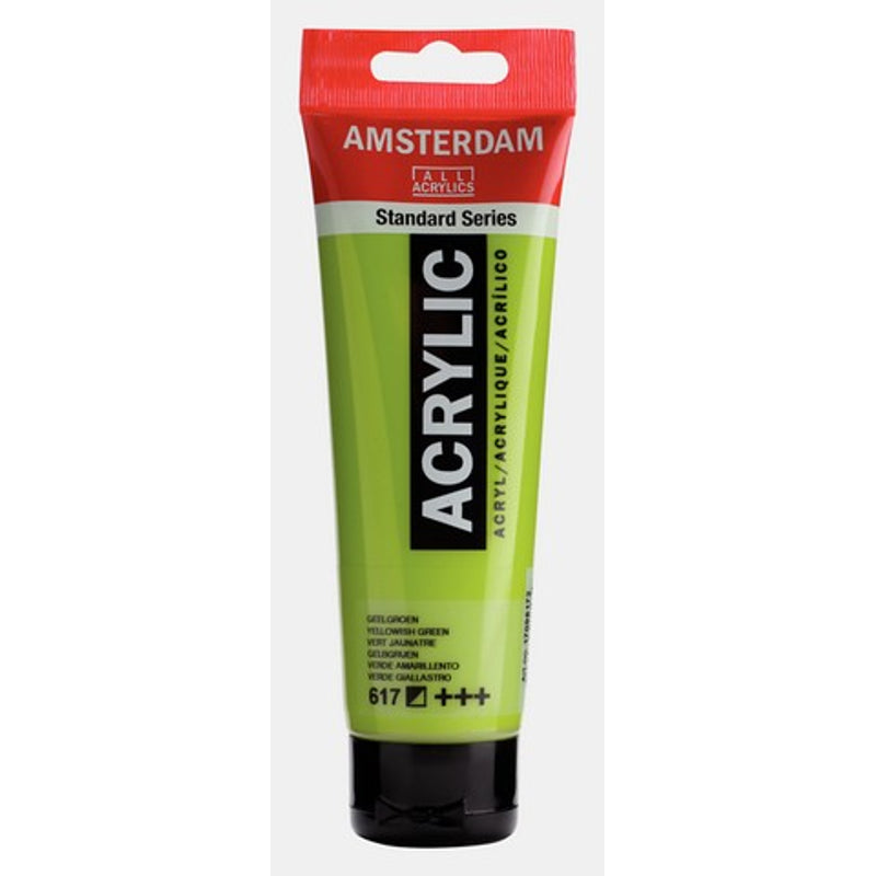 Amsterdam Standard Series acrylic paint – Yellow Green 617, 120 ml tube