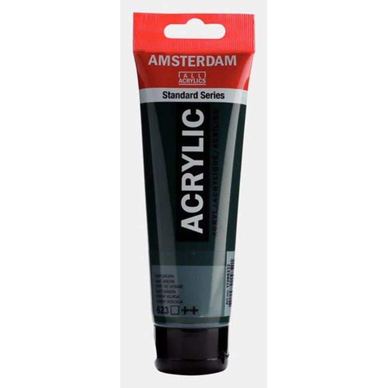 Amsterdam Standard Series acrylic paint – Sap Green 623, 120 ml tube