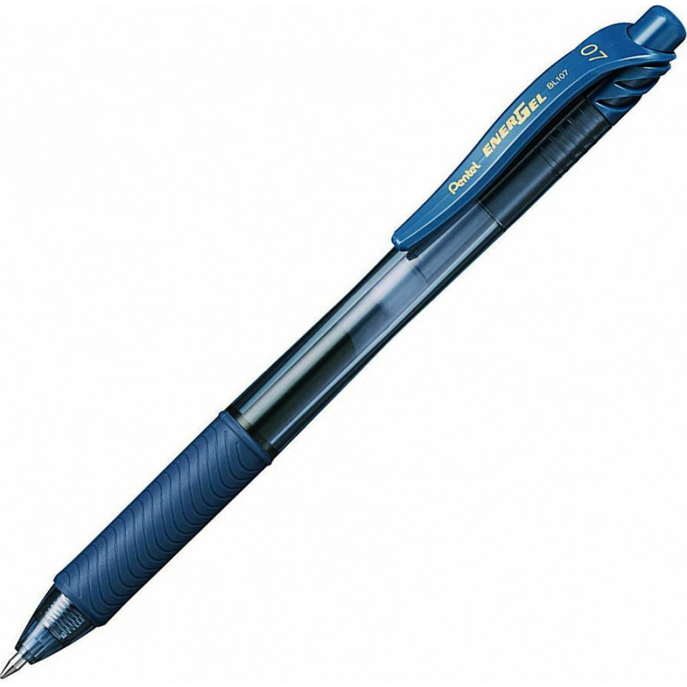 Pentel BL107 EnerGel Retractable Gel Pens 0.7mm navy