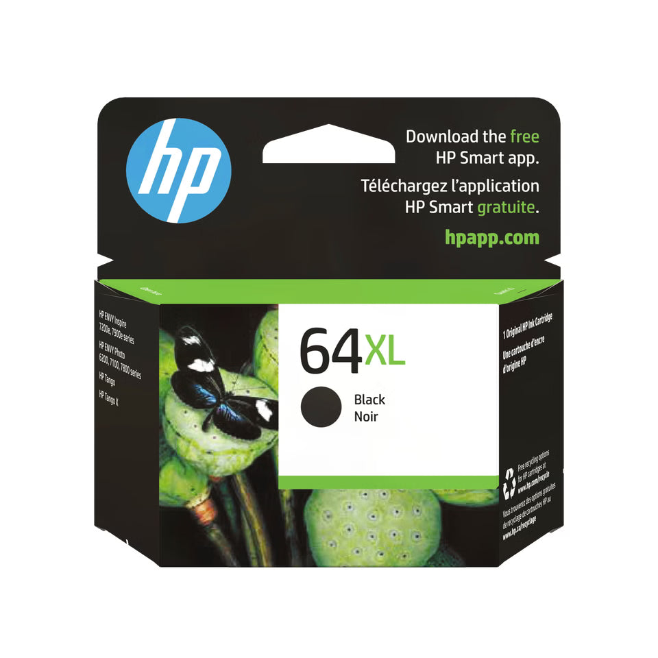 HP 64XL BLACK ORIGINAL INK CAR