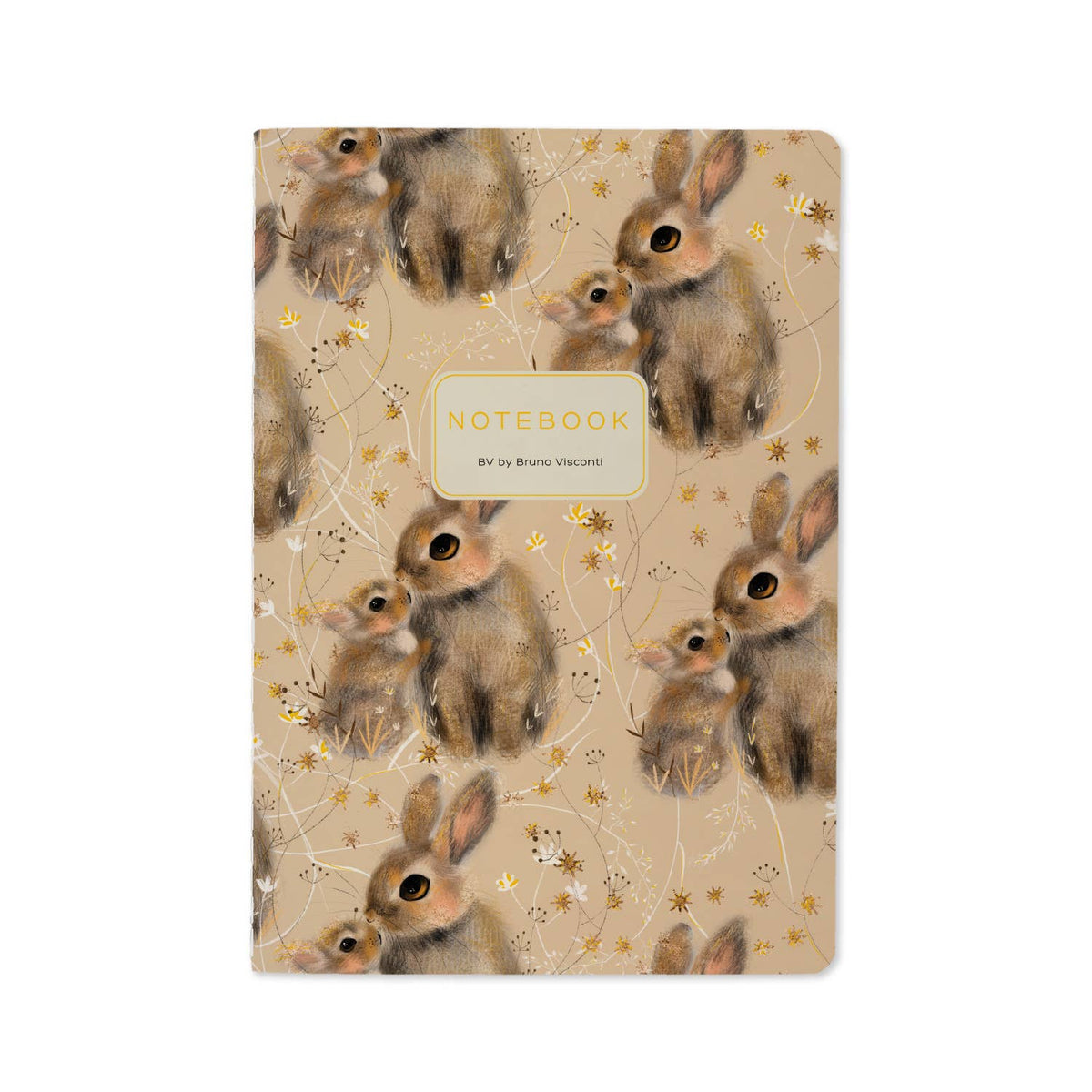 Bruno Visconti Bunnies lined notebook, cover