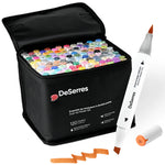 Dual-Tip Alcohol Marker Set / 120 Colours