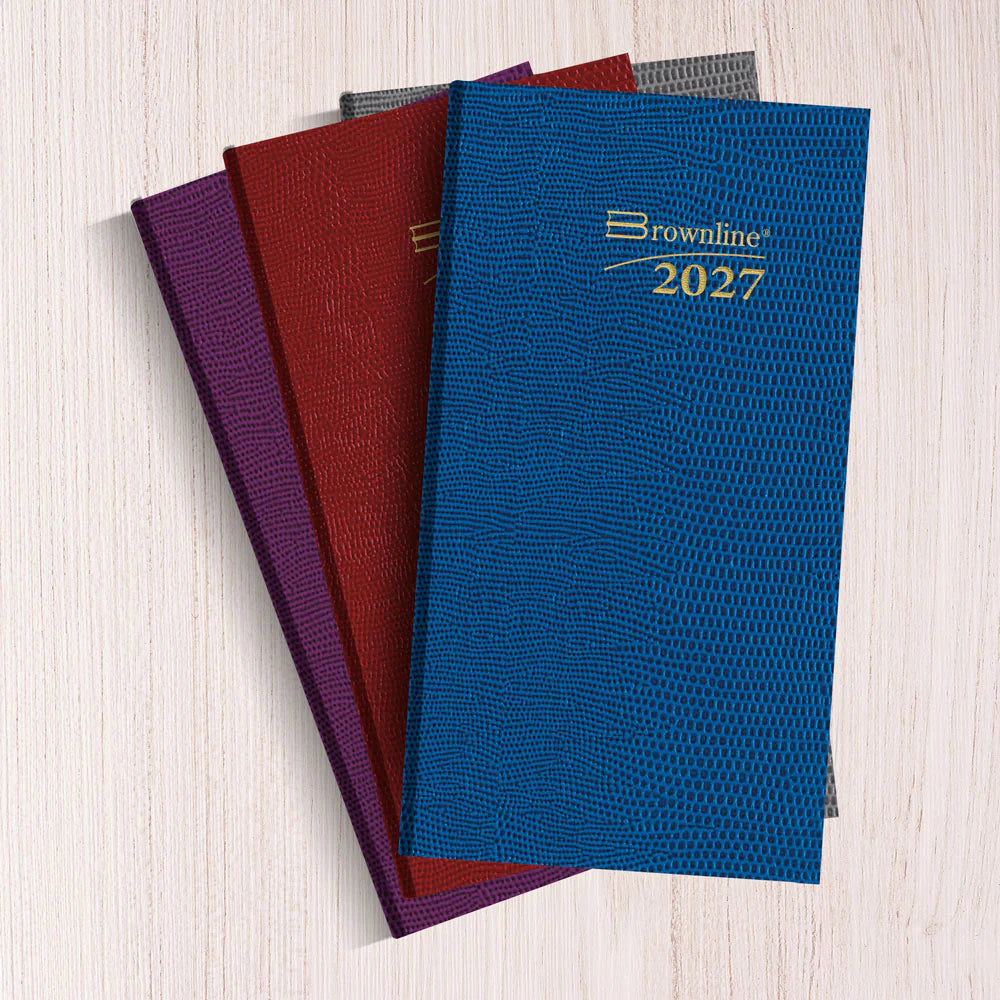 Brownline Traditional 12-Month Daily Pocket Diary 2027, Assorted, English, 6"x3-1/8"