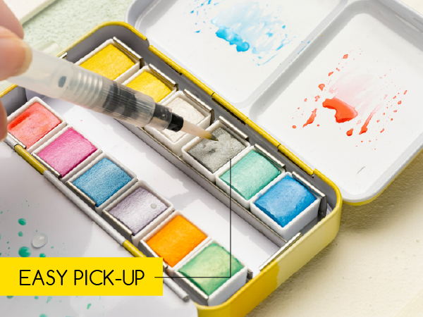 Watercolour Travel 12-Colour Tin - Metallics