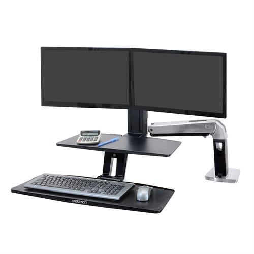 WorkFit-A Dual Workstation with Suspended Keyboard - 24392026