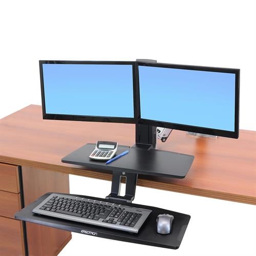 WorkFit-A Dual Workstation with Suspended Keyboard - 24392026