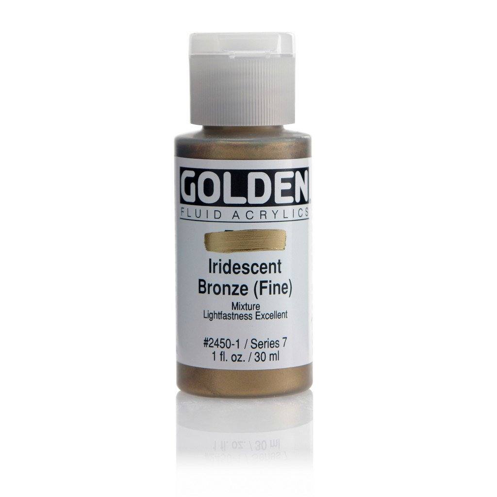 Golden Fluid Iridescent and Interference Colours