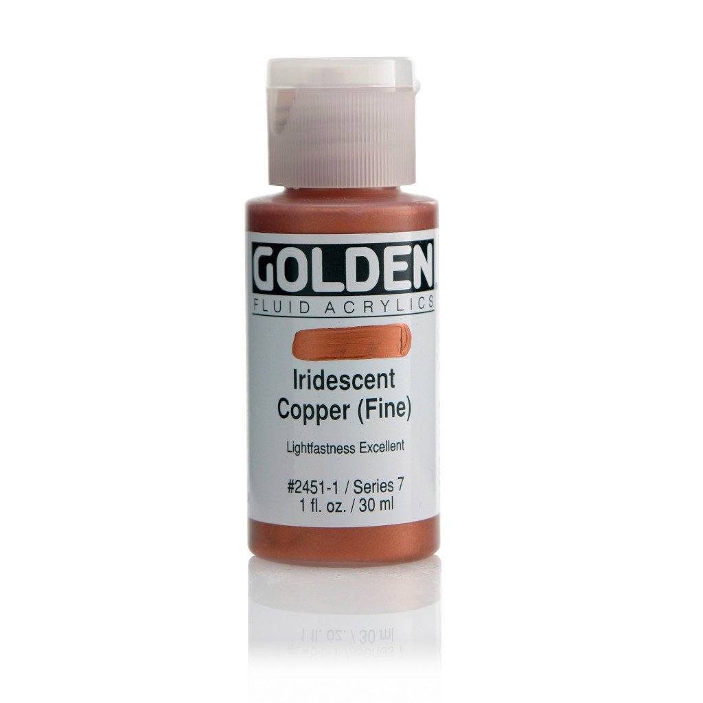 Golden Fluid Iridescent and Interference Colours