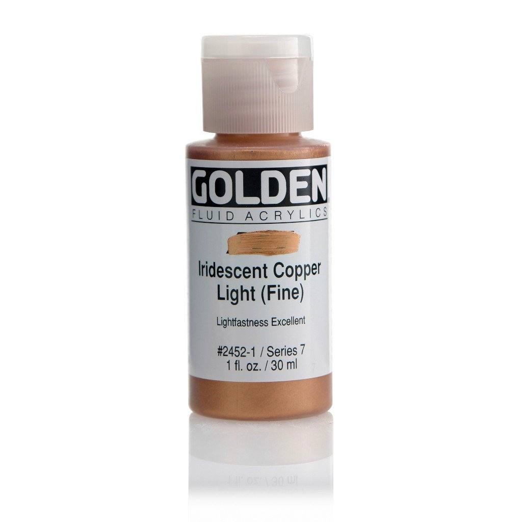Golden Fluid Iridescent and Interference Colours