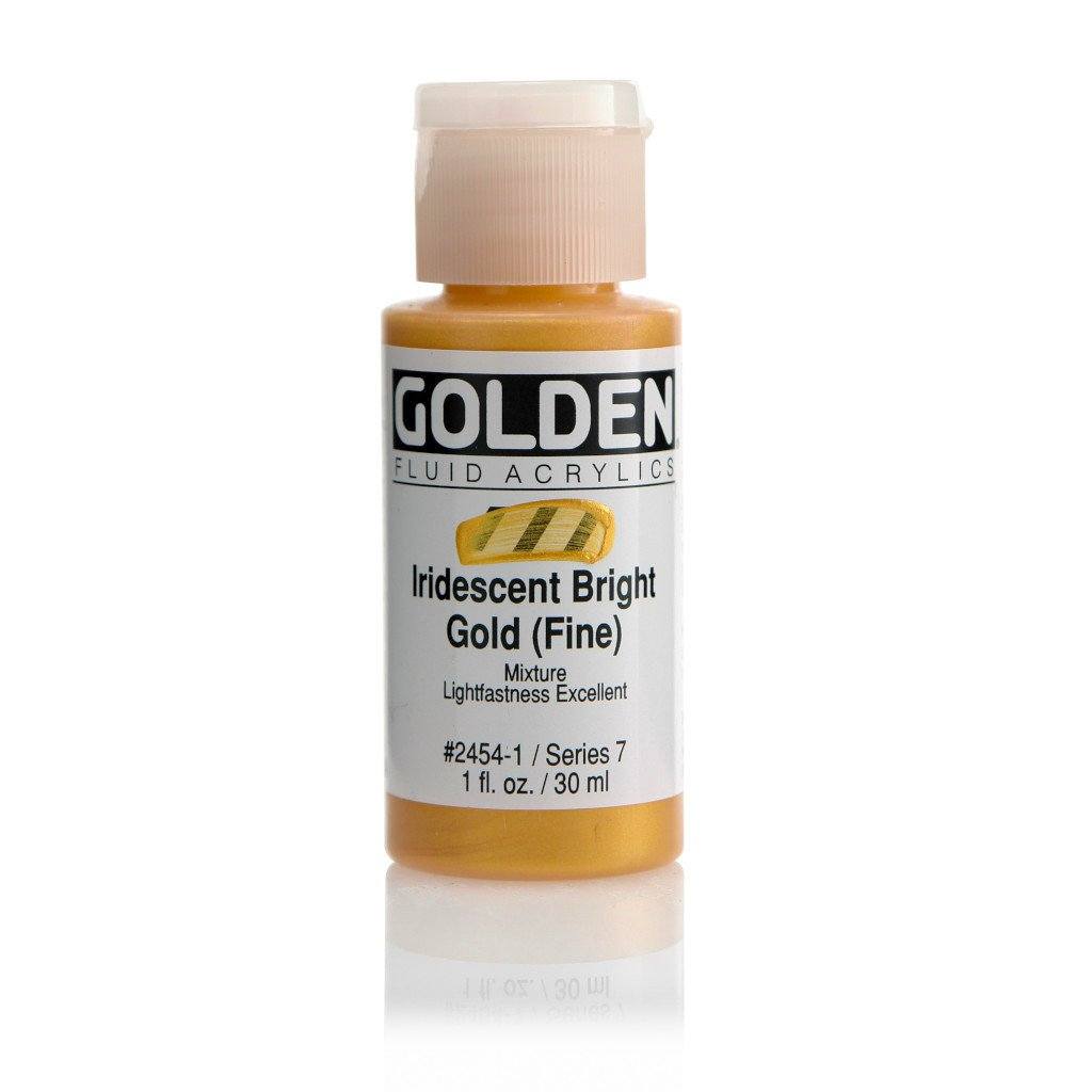 Golden Fluid Iridescent and Interference Colours