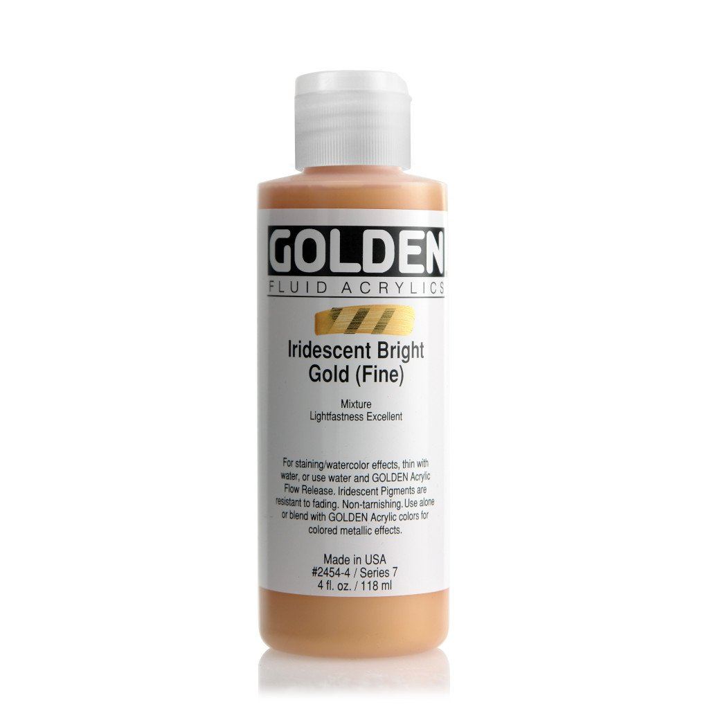 Golden Fluid Iridescent and Interference Colours