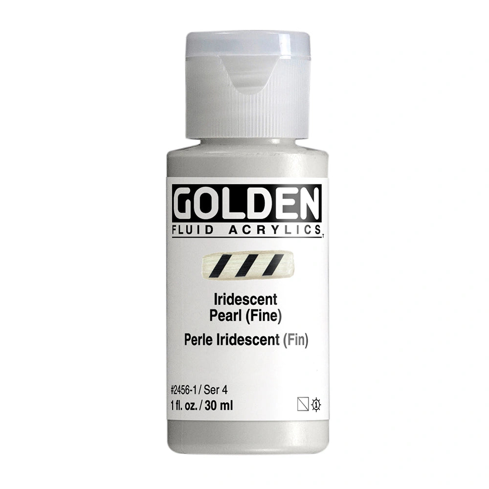 Golden Fluid Acrylic Iridescent Pearl Fine, 1 oz (30 ml) bottle