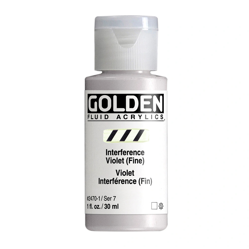 Golden Fluid Acrylic Interference Violet, 1 oz (30 ml) bottle