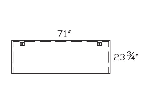 Heartwood Innovations Credenza — 66" & 72", Full Modesty Panel, 8 Finishes