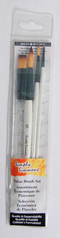 Brush Set 4pc Basic Watercolour Synthetic