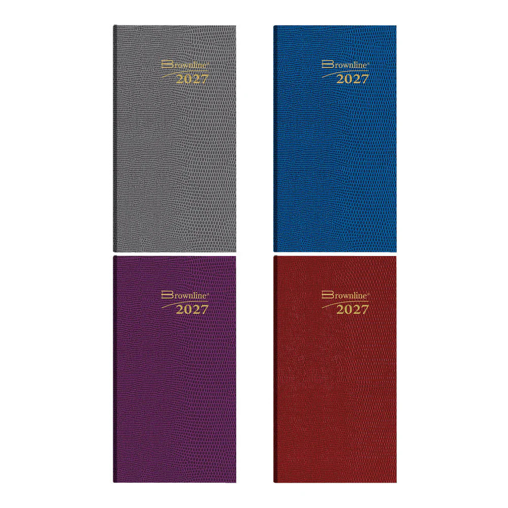 Brownline Traditional 12-Month Daily Pocket Diary 2027, Assorted, English, 6"x3-1/8"