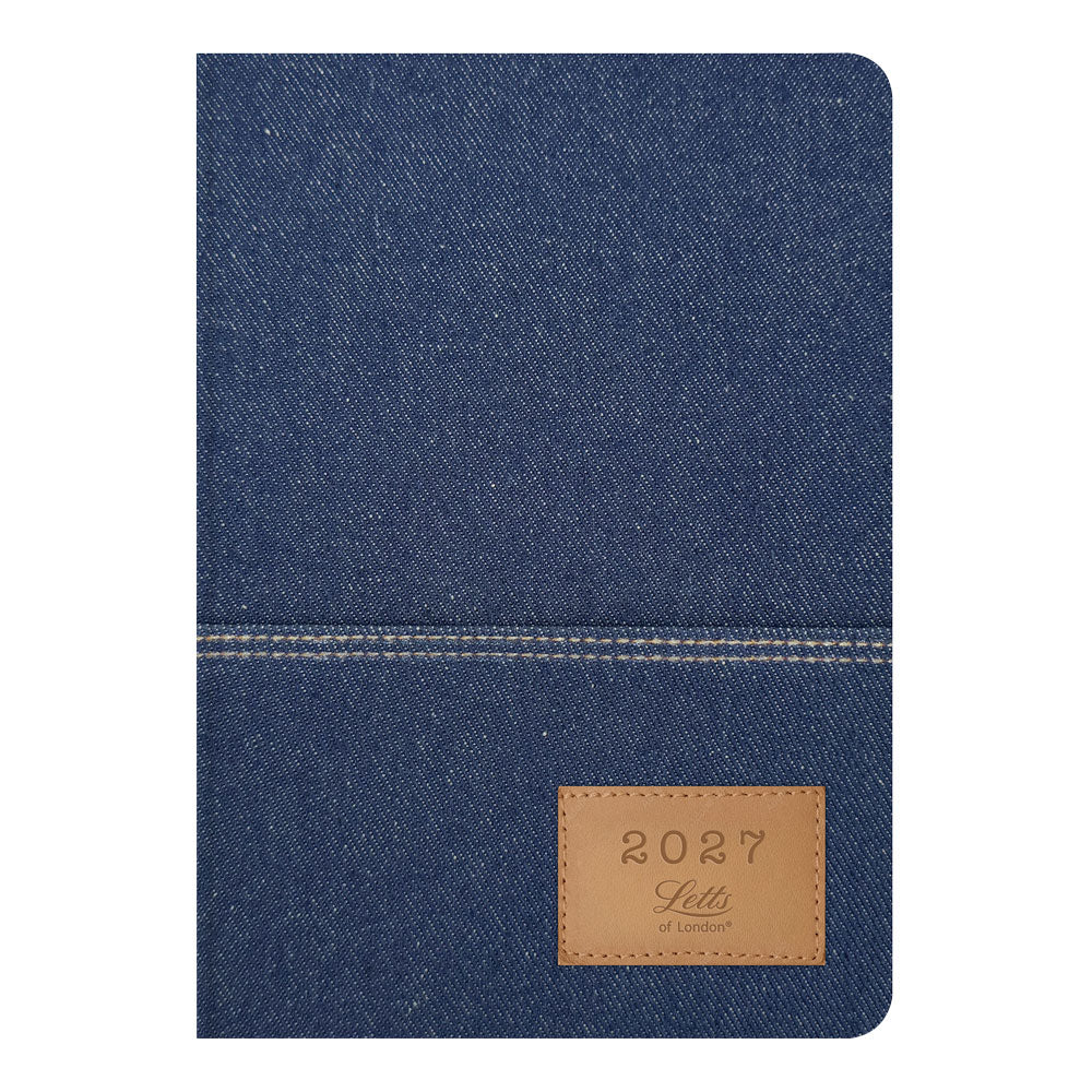 Letts Denim 2027 weekly planner, inside page view