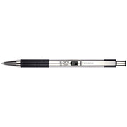 Zebra F-301 Stainless Steel Retractable Ballpoint Pen – Fine Point 0.7mm, Black Ink