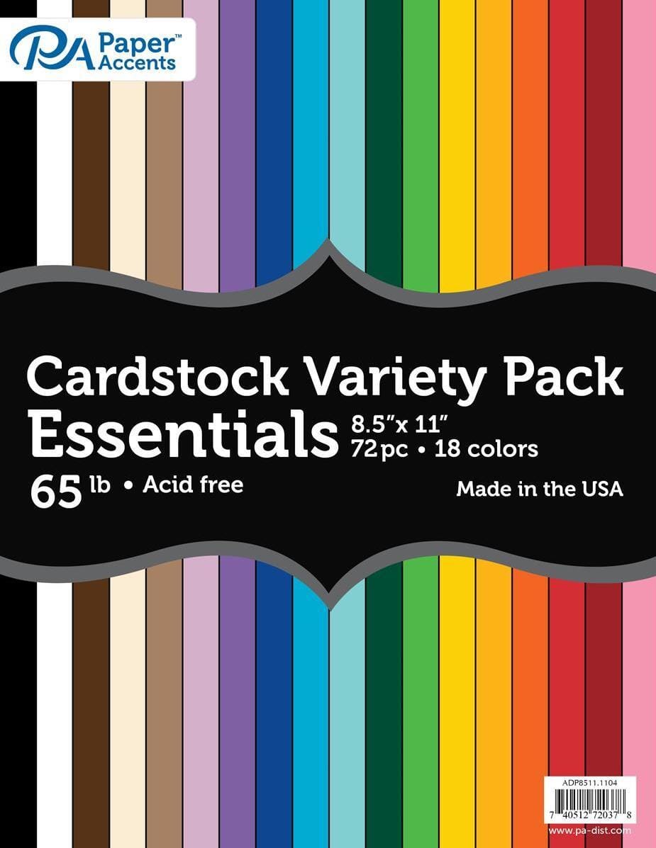 Assorted 8.5x11" Coloured Paper Packs