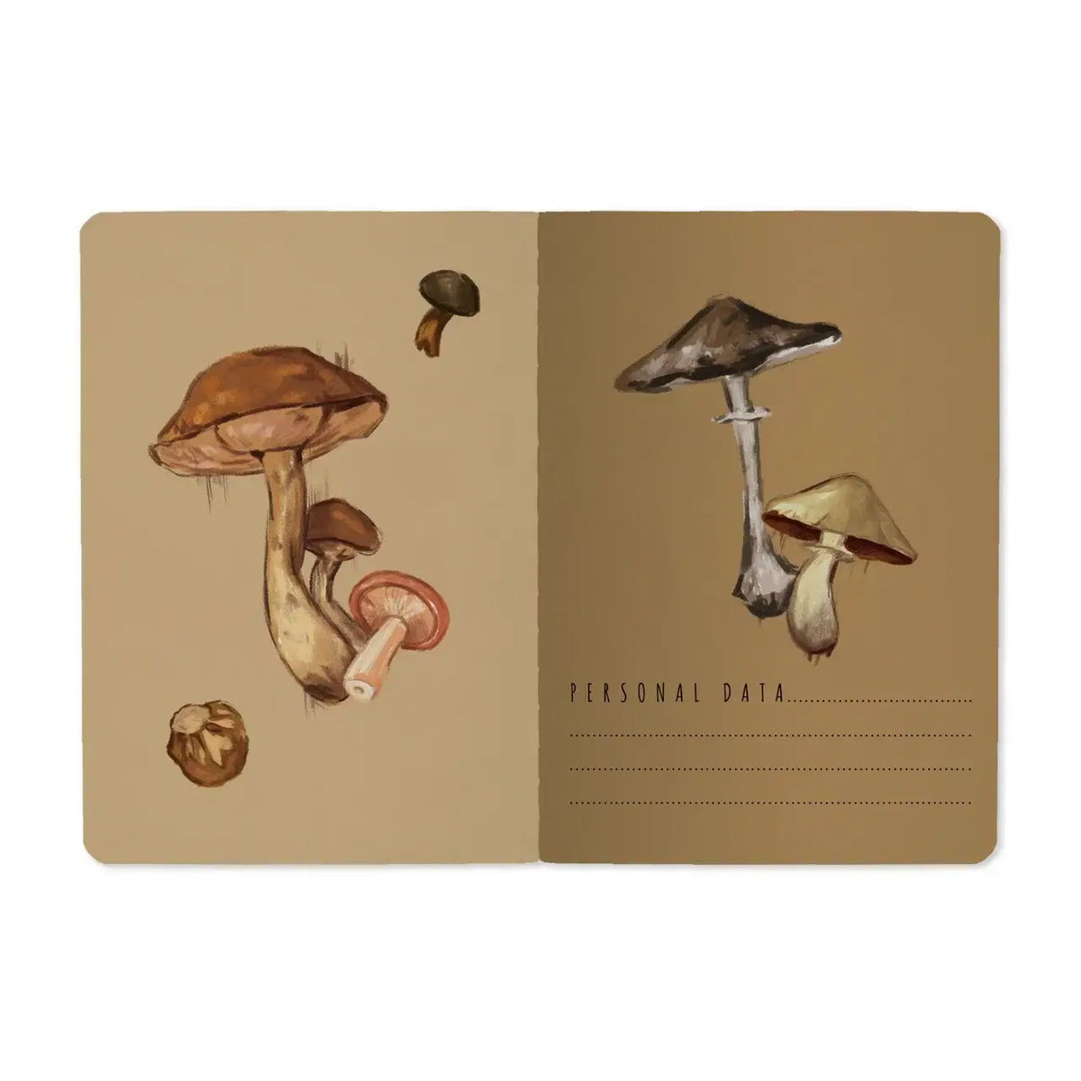 Bruno Visconti Mushroom White lined notebook, view 2