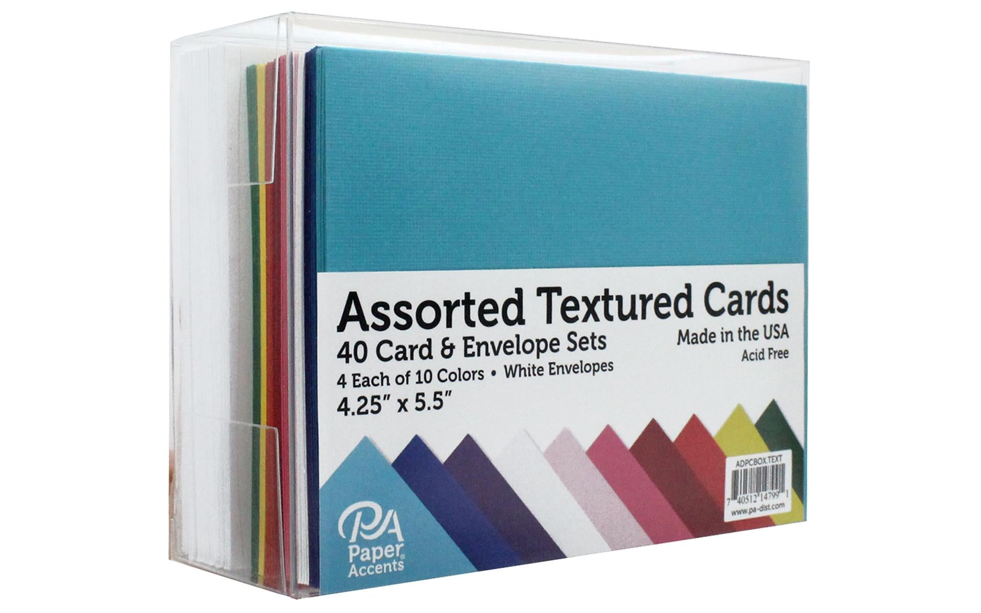 Coloured Card & Envelope 40pk