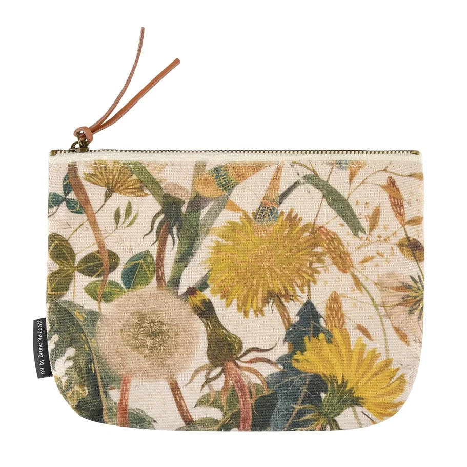 Bruno Visconti canvas pencil pouch, Summer Greens