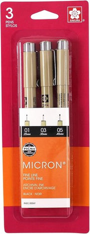 Pigma Micron Set- 01/03/05 Black