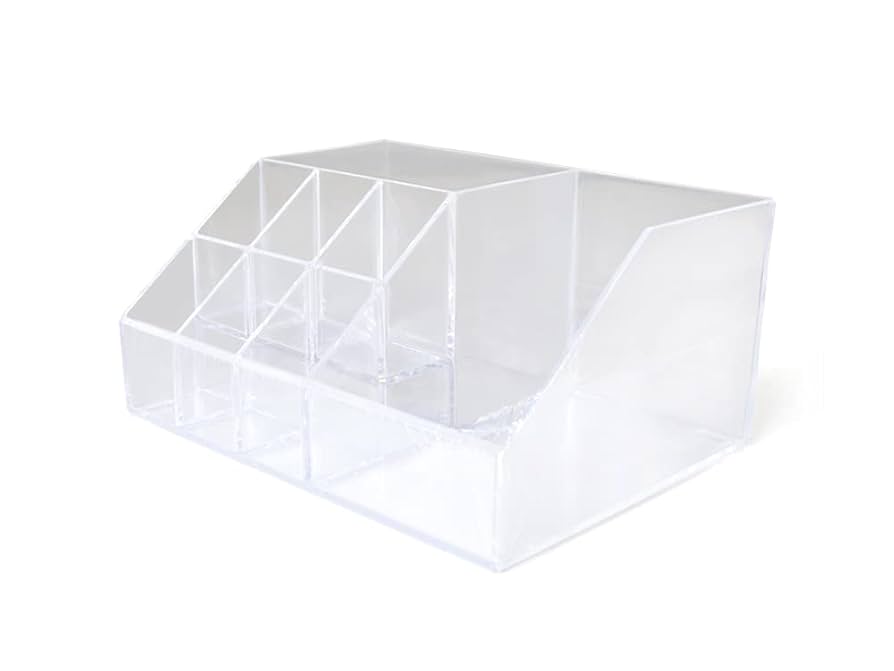 Tiered Acrylic Desk Organizer — 8-Slot, 5 x 7"