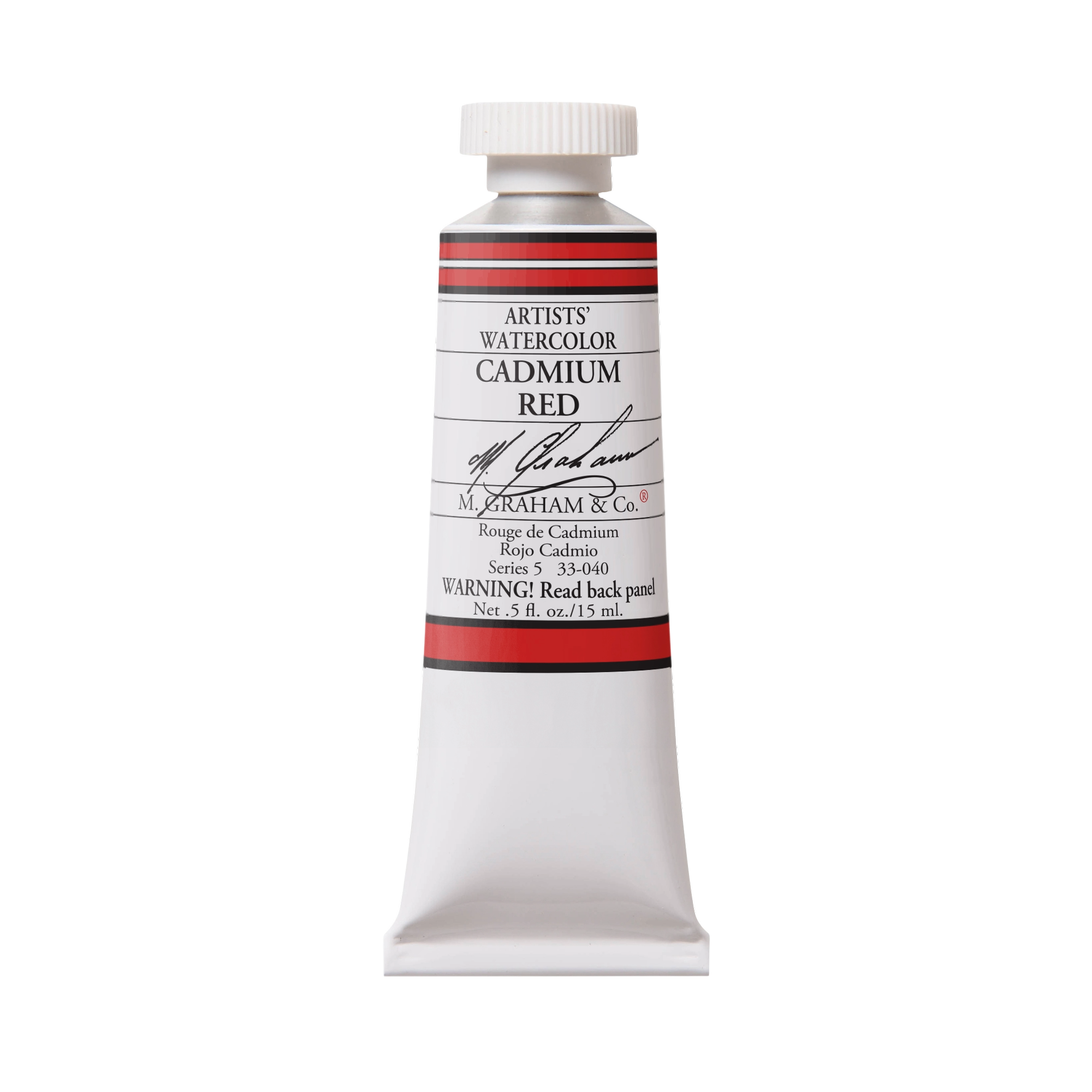 M. Graham Artists' Watercolour - Cadmium Red, 15 ml tube
