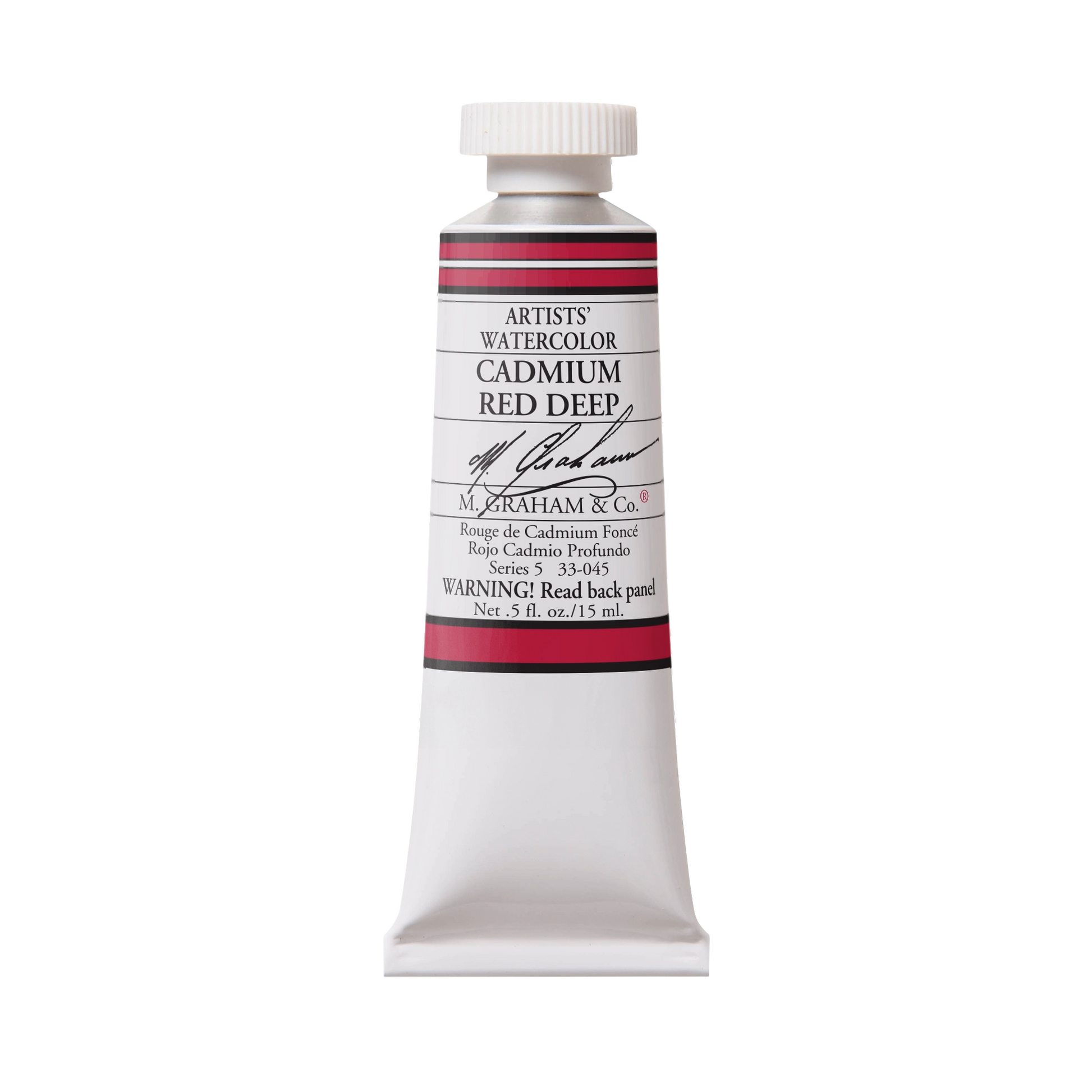 M. Graham Artists' Watercolour - Cadmium Red Deep, 15 ml tube