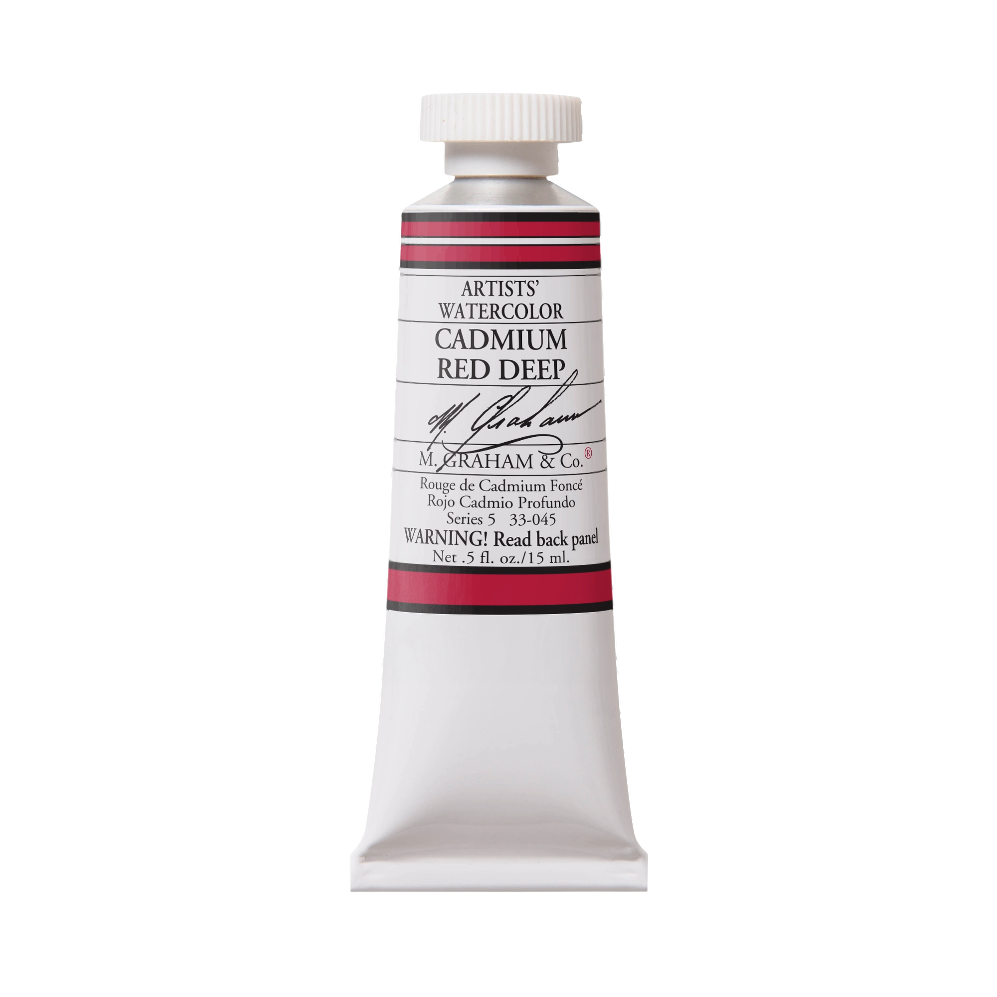 M. Graham Artists' Watercolour - Cadmium Red Deep, 15 ml tube