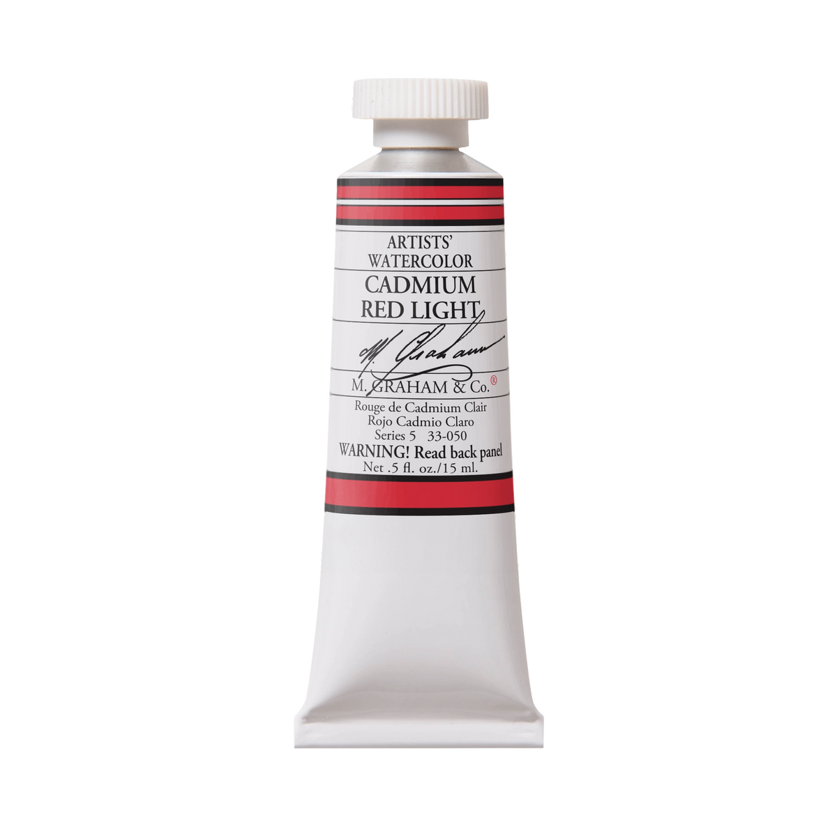 M. Graham Artists' Watercolour - Cadmium Red Light, 15 ml tube