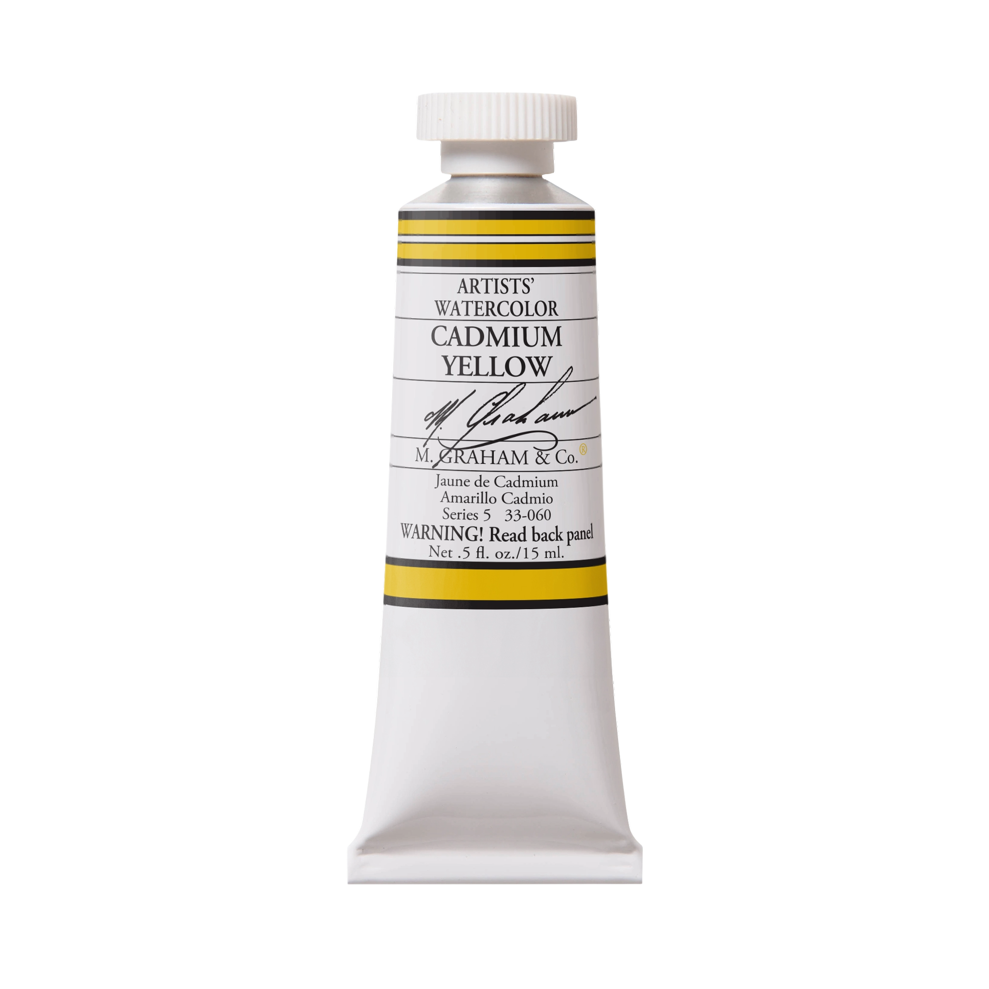 M. Graham Artists' Watercolour - Cadmium Yellow, 15 ml tube