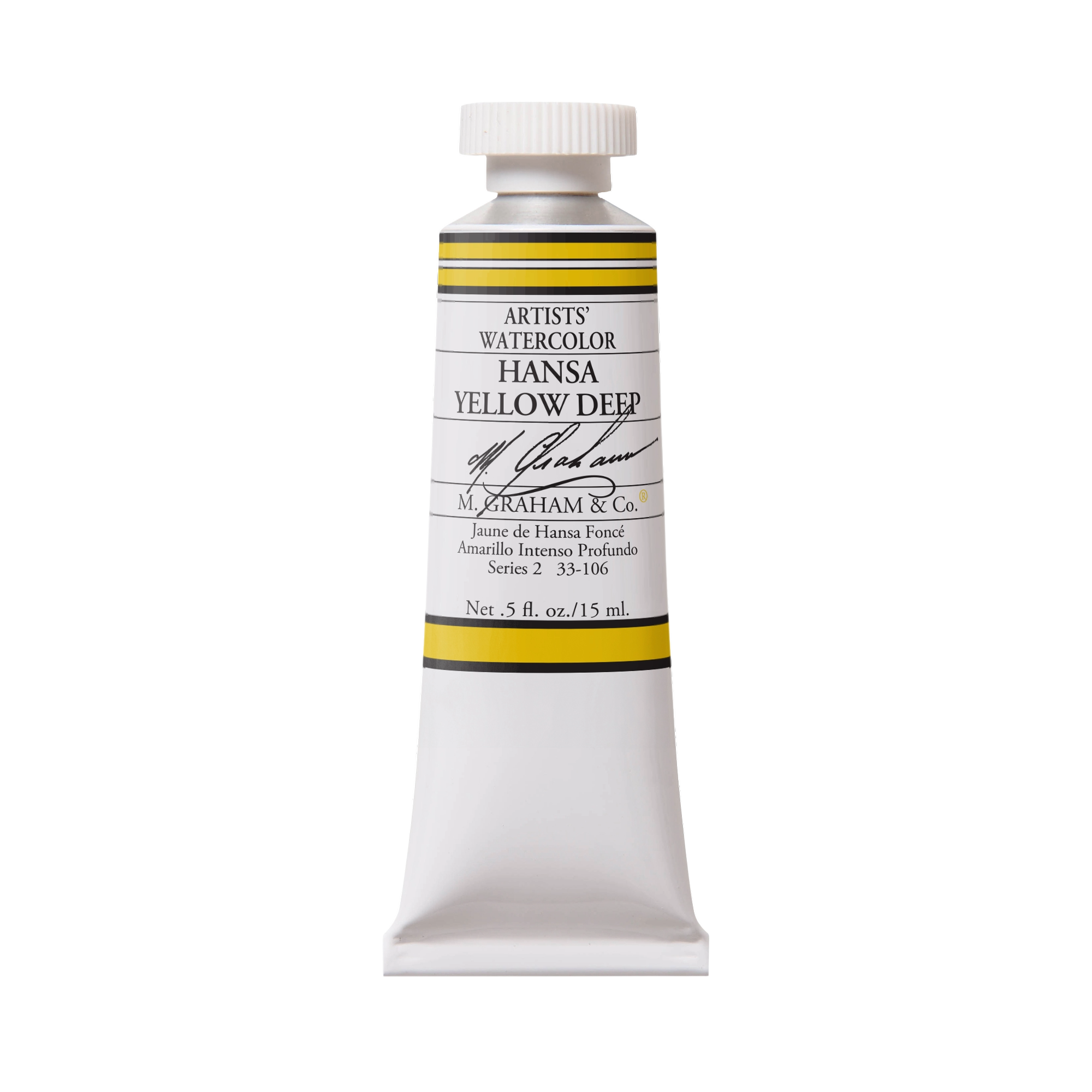 M. Graham Artists' Watercolour - Hansa Yellow Deep, 15 ml tube