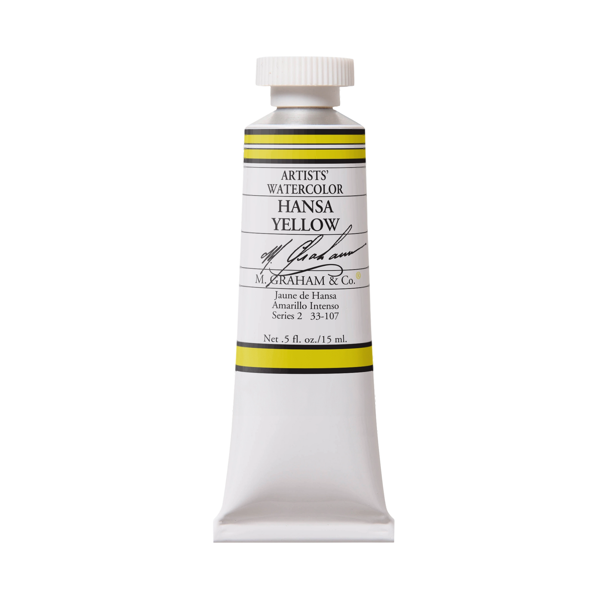 M. Graham Artists' Watercolour - Hansa Yellow, 15 ml tube